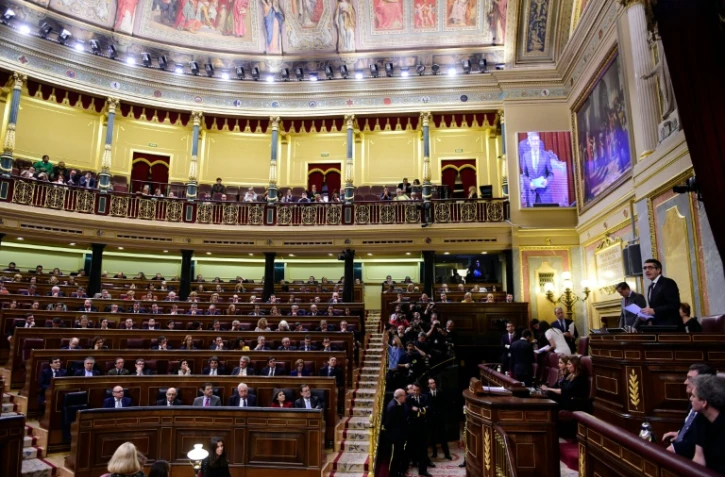 Le nouveau Parlement issu des élections législatives de décembre siège à Madrid pour la première fois, le 13 janvier 2015