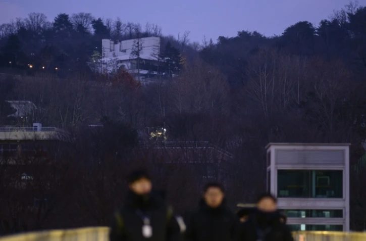 La résidence du président sud-coréen déchu Yoon Suk Yeol, sur les hauteurs du quartier de Hannam à Séoul, le 6 janvier 2025