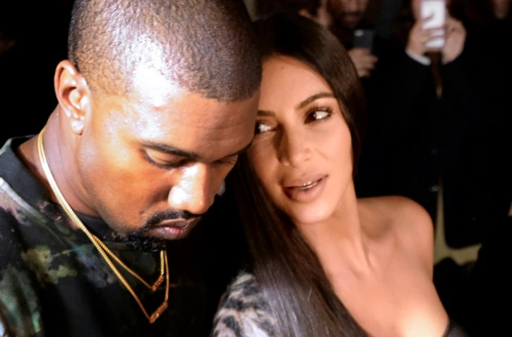 Kanye West et Kim Kardashian, le 9 janvier 2017