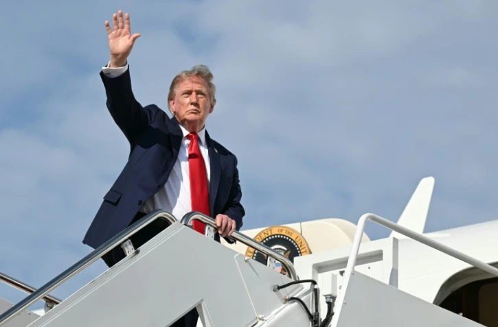 Le président américain Donald Trump à Joint Base Andrews, dans le Maryland le 21 août 2026