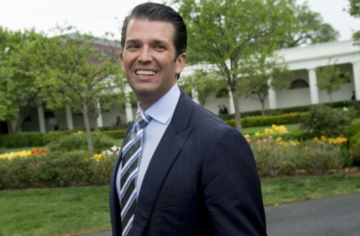 Donald Trump Jr., le fils aîné de Donald Trump, le 17 avril 2017 à Washington, à la Maison Blanche