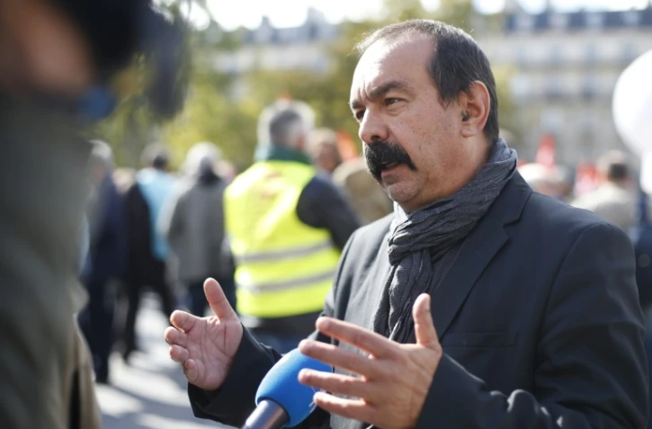 Le numéro un de la CGT Philippe Martinez, le 23 septembre 2015, à Paris