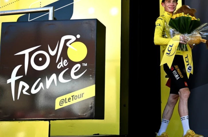 Le cycliste danois Jonas Vingegaard, après la 20ème étape du Tour de France entre Lacapelle-Marival et Rocamadour, le 23 juillet 2022
