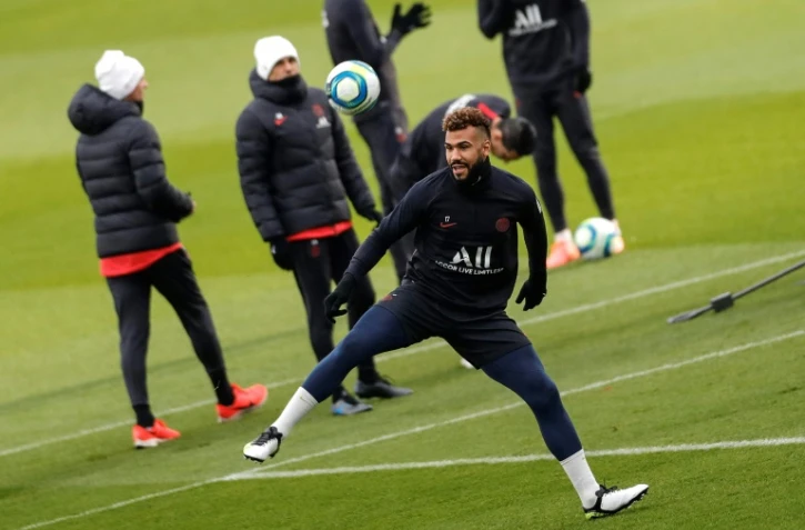 L'attaquant du PSG Eric Maxim Choupo-Moting, lors d'un entraînement le 6 décembre 2019 à Saint-Germain-en-Laye