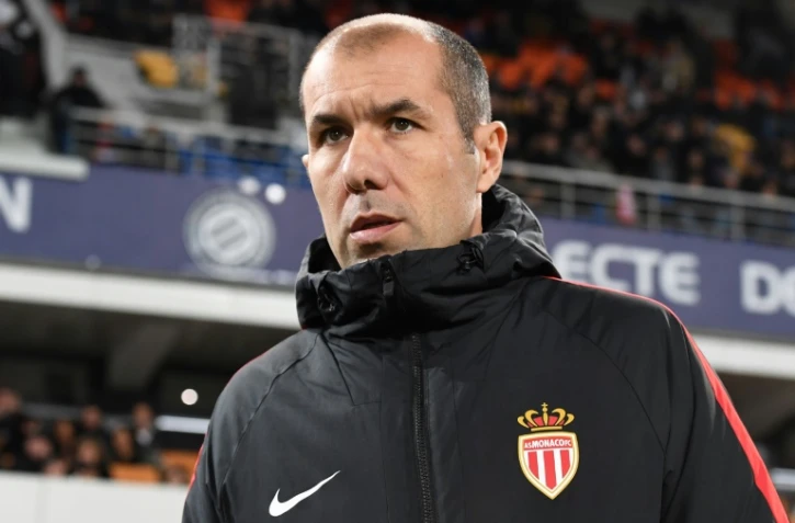 L'entraîneur portugais de Monaco, Leonardo Jardim, lors du match de L1 face à Montpellier, à la Mosson, le 13 janvier 2018