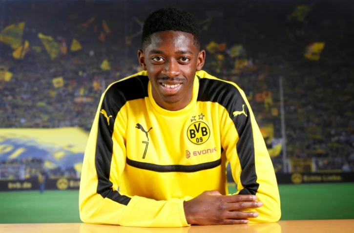 Ousmane Dembélé interviewé à Dortmund, le 16 février 2017