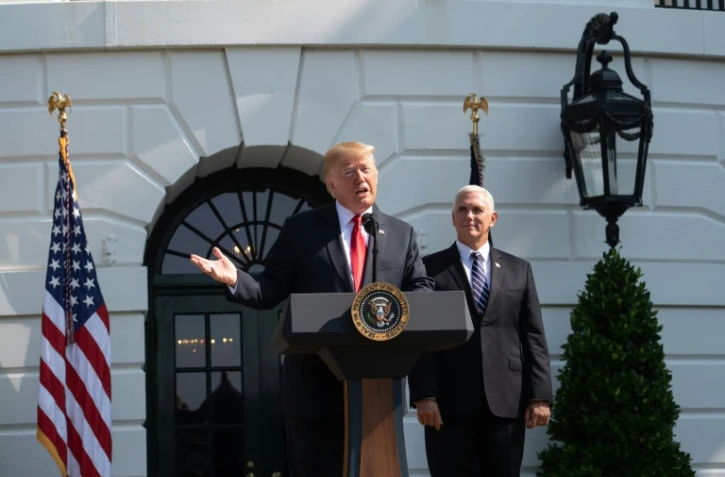 Le président américain Donald Trump s'exprime de la Maison Blanche, le 27 juillet 2017