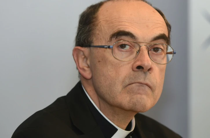 Le cardinal Philippe Barbarin, le 15 mars 2016 à Lourdes 