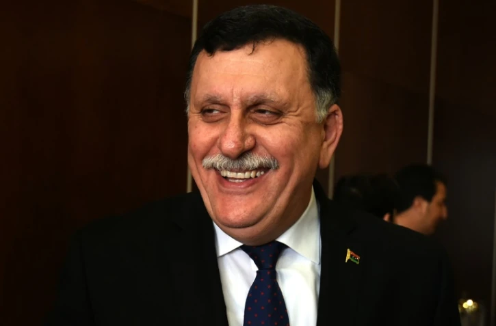 Le Premier ministre libyen Fayez al-Sarraj, le 8 janvier 2016 à Tunis