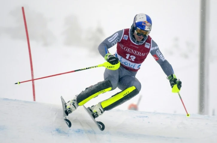 Alexis Pinturault lors du slalom de Levi, en Finlande, le 12 novembre 2017