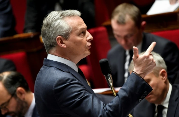 Le ministre des Finances Bruno Le Maire devant l'Assemblée nationale, le 12 décembre 2018