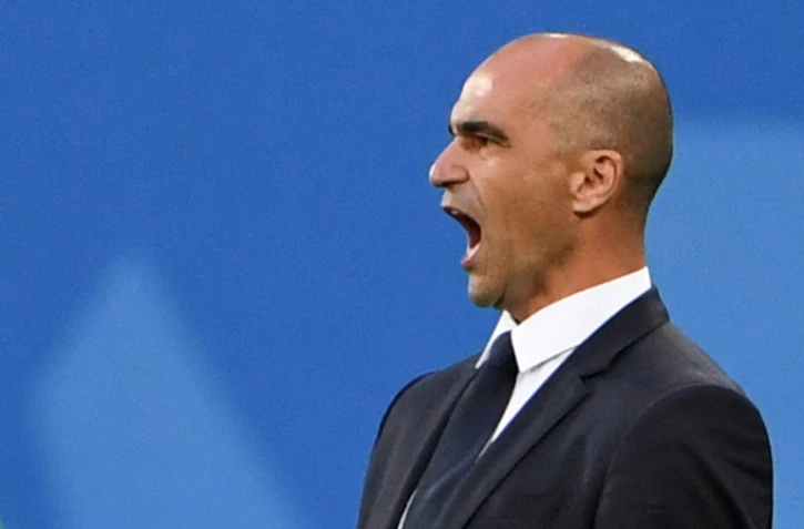 Le sélectionneur de la Belgique Roberto Martinez lors de la défaite en demi finale du Mondial face à la France le 10 juillet 2018