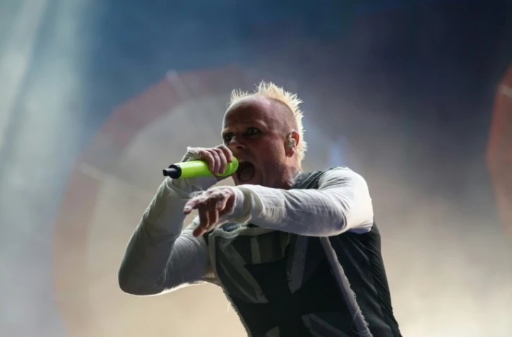 Le chanteur du groupe Prodigy Keith Flint le 9 août 2015 à Incheon en Corée du Sud
