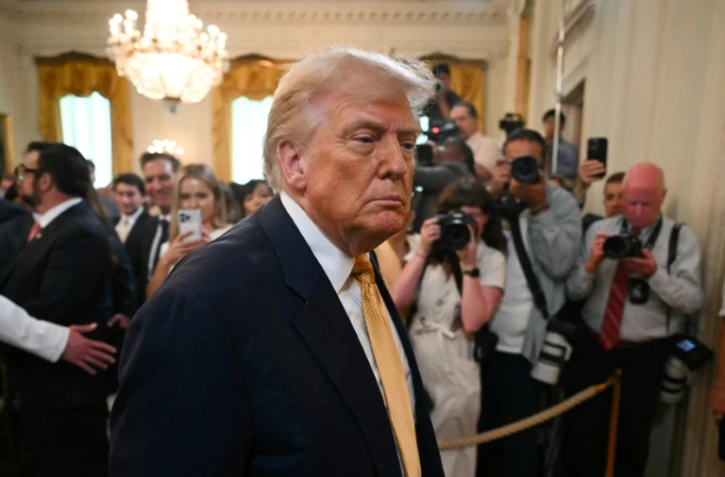 Le président américain Donald Trump à la Maison Blanche, à Washington, le 16 juillet 2025 