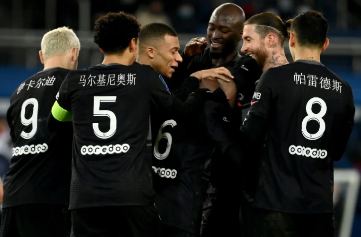 Les Parisiens impitoyables contre le Stade de Reims au Parc des Princes, le 23 janvier 2022 