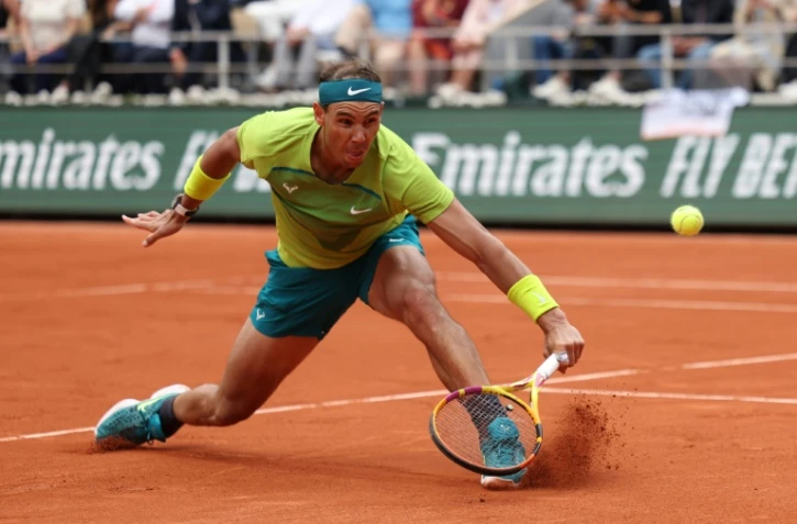 Rafael Nadal lors de sa finale victorieuse à Roland-Garros face à Casper Ruud, le 5 juin 2022