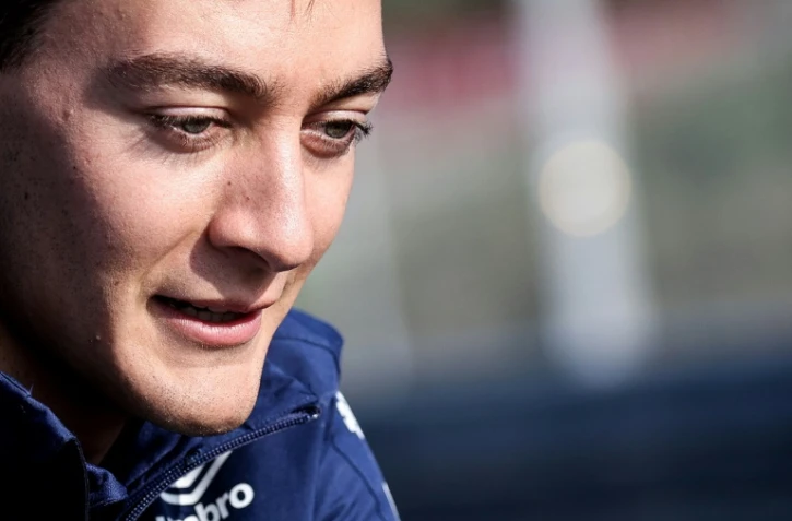 Le pilote britannique  George Russell, en amont du Grand Prix des Pays-Bas, le 2 septembre 2021 à Zandvoort 