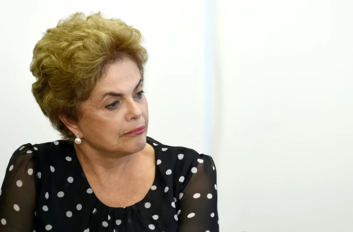 La présidente brésilienne Dilma Rousseff le 13 avril 2016 à Brasilia