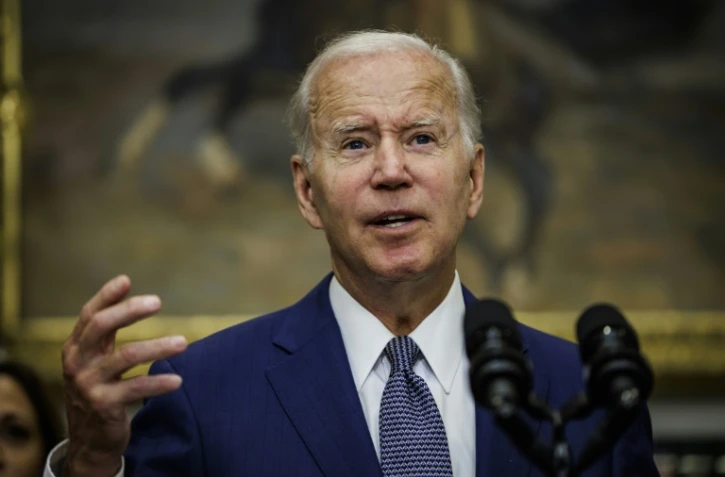 Le président américain Joe Biden lors d'un discours à la Maison Blanche le 8 juillet 2022
