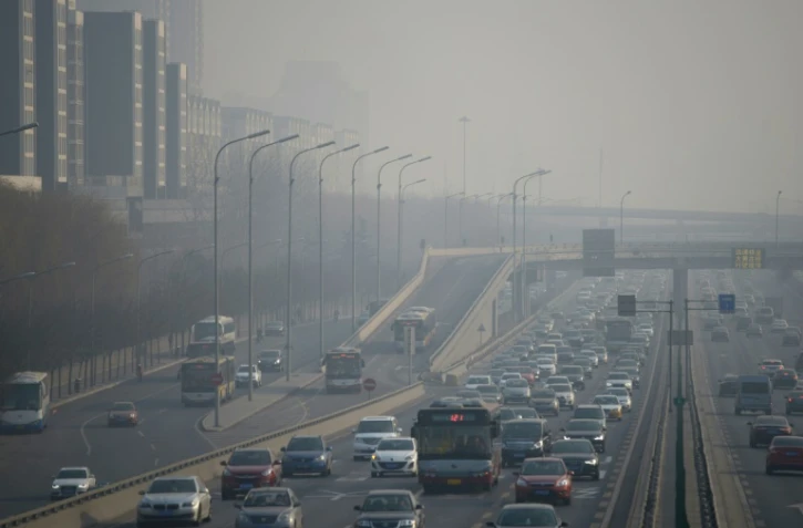 Forte pollution à Pékin, le 21 décembre 2015