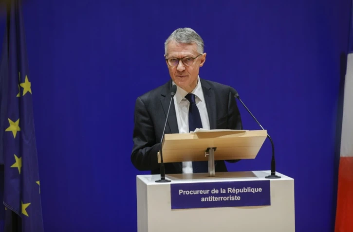 Conférence de presse du procureur national antiterroriste Jean-François Ricard, qui a annoncé l'ouverture d'une information judiciaire, après l'agression d'Yvan Colonna, pour "tentative d'assassinat en relation avec une entreprise terroriste", à Paris, le 6 mars 2022