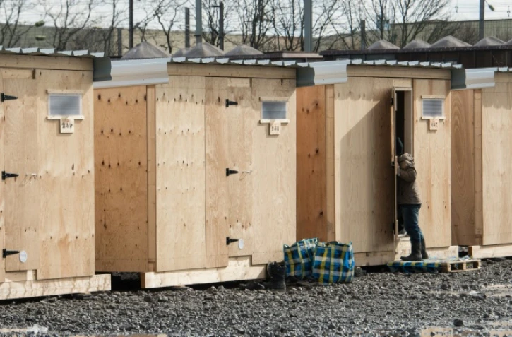 Le camp de réfugiés de Grande-Synthe le 8 mars 2016