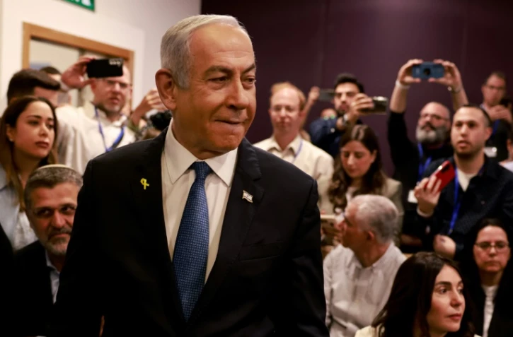 Le Premier ministre israélien, Benjamin Netanyahu tribunal de Tel-Aviv pour la reprise de son procès pour corruption, le 10 décembre 2024