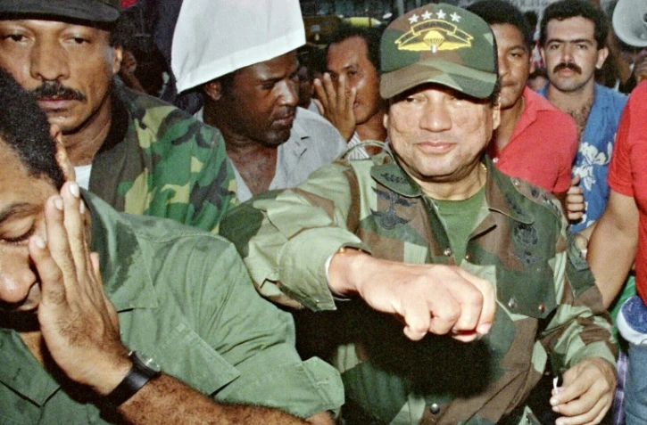 L'ancien dictateur Manuel Noriega le 2 mai 1989 à Panama City