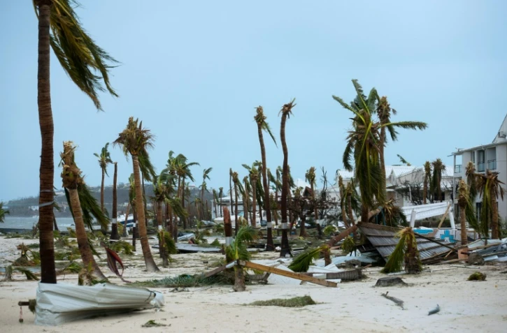 Les dégâts provoqués par le passage de l'ouragan Irma, le 6 septembre 2017 sur l'île de Saint-Martin