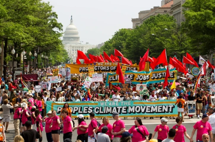 Une marche pour le climat, le 29 avril 2017 à Washington