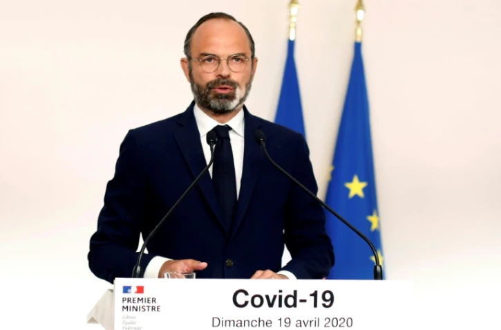 Le Premier ministre Edouard Philippe s'exprime lors d'une conférence de presse sur le Covid-19, le 19 avril 2020 à Paris 