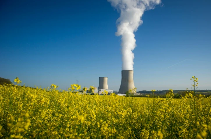 Les deux tours de refroidissement de la centrale nucléaire de Civaux, dans le centre de la France, le 25 avril 2016