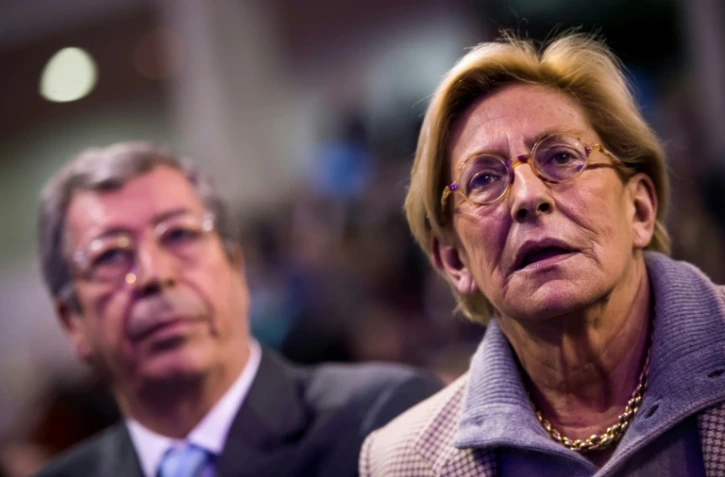 Patrick et Isabelle Balkany, le 3 décembre 2015 à Rueil-Malmaison