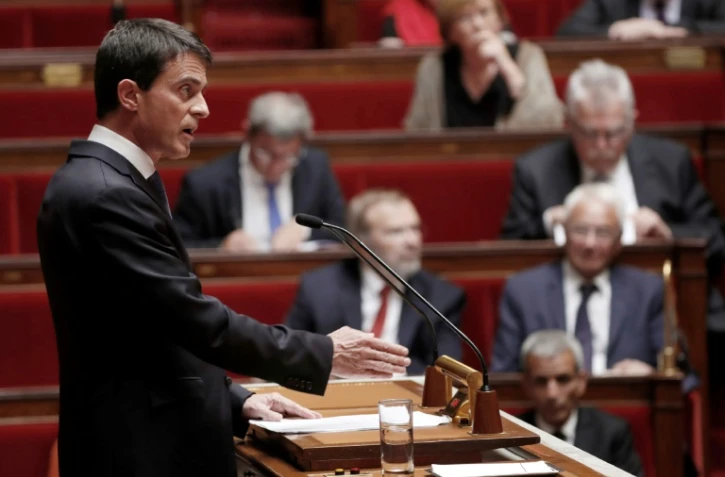 Le Premier ministre Manuel Valls lors des questions au gouverenement le 28 juin 2016 à l'Assemblée nationale à Paris  