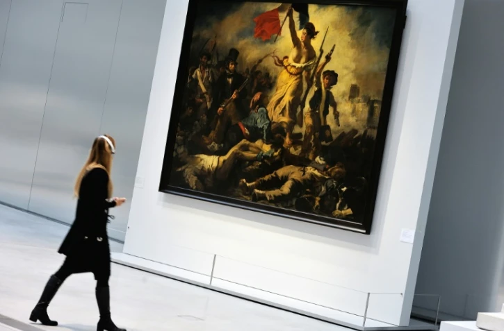 "La liberté guidant le peuple" d'Eugène Delacroix exposée au musée du Louvre-Lens, le 3 décembre 2012