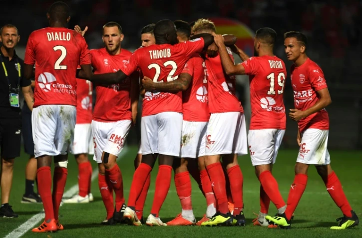 Nîmes vainqueur de Marseille 3-1 au stade des Costières lors de la 2e journée de L1 le 19 août 2018