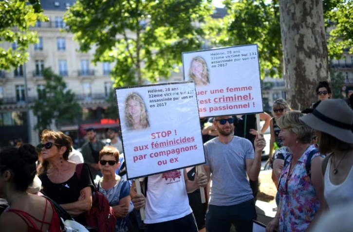 Manifestation contre les féminicides et les violences faites aux femmes, le 6 juillet 2019 à Paris