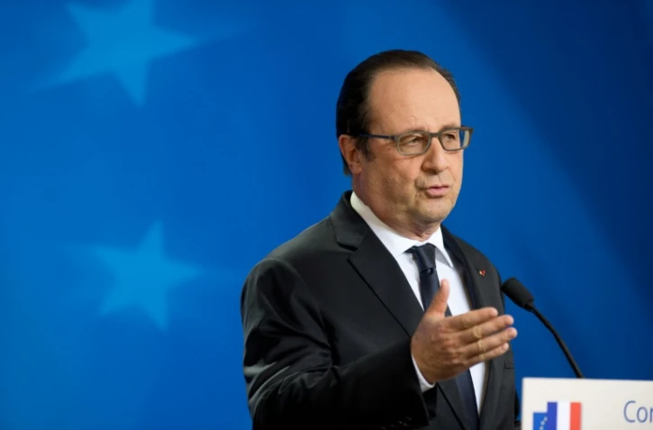 François Hollande lors d'une conférence de presse le 17 décembre 2015 à Bruuxelles