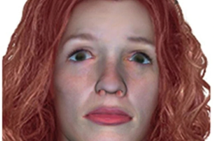 Photo fournie le 9 novembre 2017 par la Gendarmerie nationale montrant une reconstruction du visage d'une femme retrouvée défigurée le 15 décembre 2016 au Frasnois