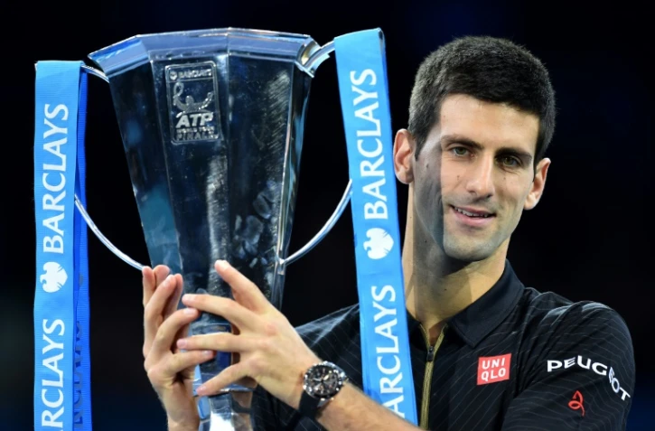 Le Serbe Novak Djokovic après sa victoire dans la précédente édition du Masters de Londres, le 16 novembre 2014