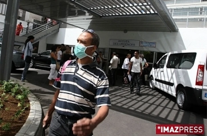 La salle d'attente des urgences du centre hospitalier départemental Felix Guyon
