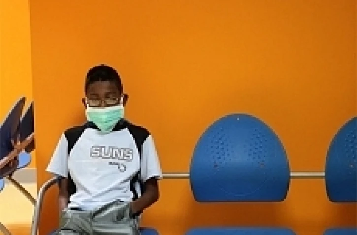 La salle d'attente des urgences du centre hospitalier départemental Felix Guyon