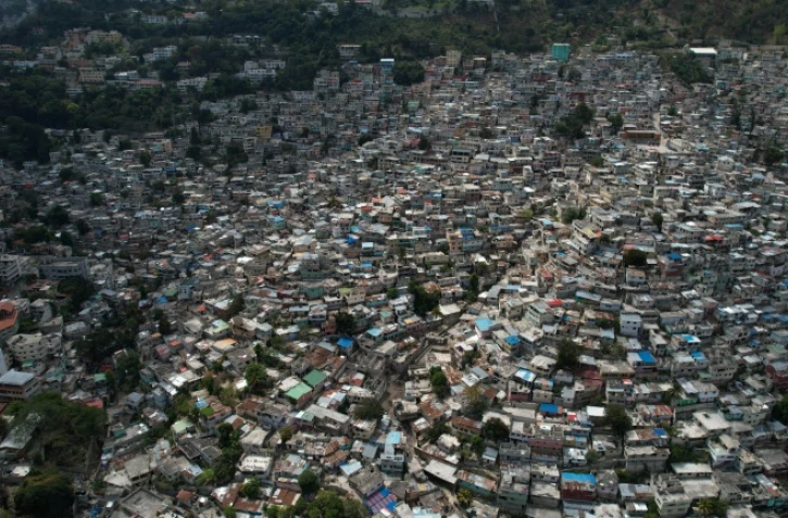 Vue aérienne de Port-au-Prince, capitale d'Haïti, le 7 mars 2024