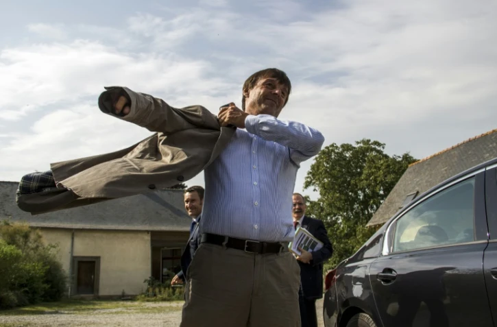 Nicolas Hulot le 29 août 2017 à Chavagne