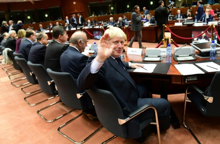 Boris Johnson à l'ouverture de la réunion des ministres des Affaires étrangères de l'UE le 14 novembre 2016 à Bruxelles