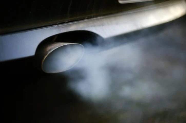 Le pot d'échappement d'un véhicule diesel, à Wickede, en Allemagne, le 21 février 2018
