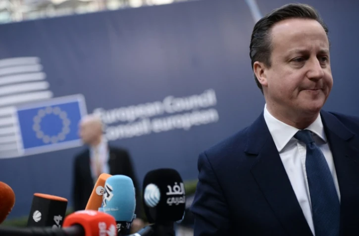Le Premier ministre britannique, David Cameron, lors d'un sommet de l'UE sur le "Brexit", le 19 février 2016 à Bruxelles