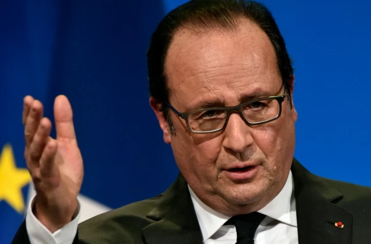 Le président français François Hollande à Tulle, en Corrèze, le 16 janvier 2016