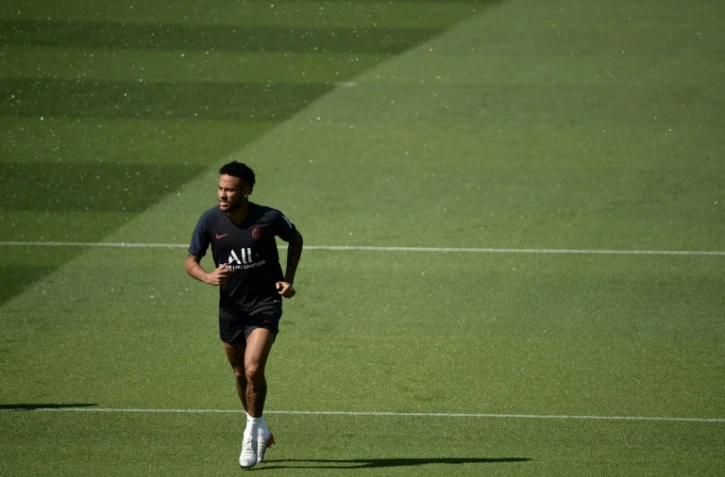 L'attaquant brésilien du Paris-SG, Neymar, à l'entraînement à Saint-Germain-en-Laye, le 29 août 2019