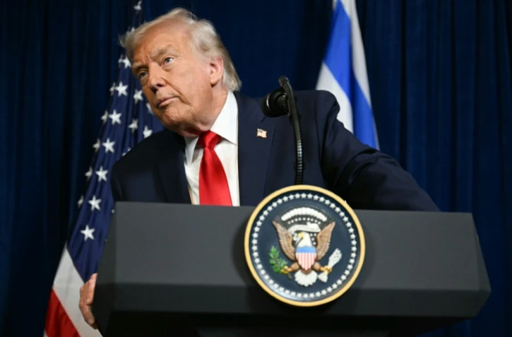 Le président américain Donald Trump à Palm Beach aux Etats-Unis le 29 décembre 2025